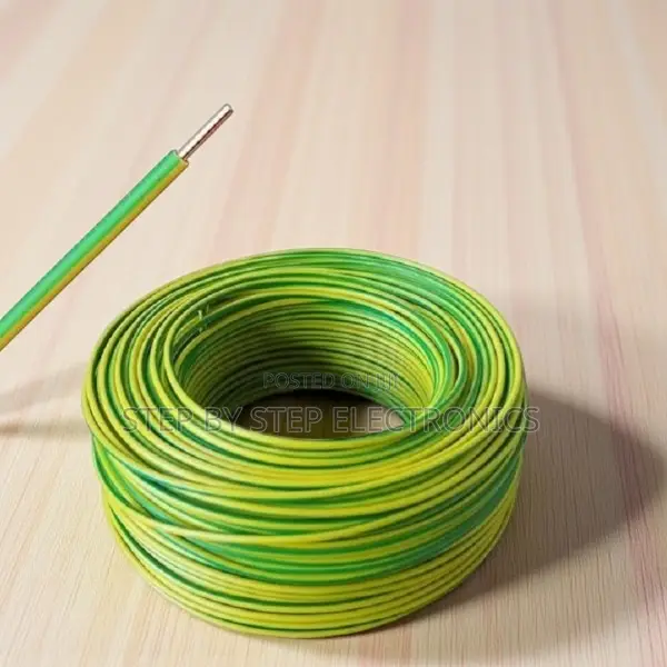 Reliable Yellow Green 1.5mm Pvc Coated Electrical Wiring Cable