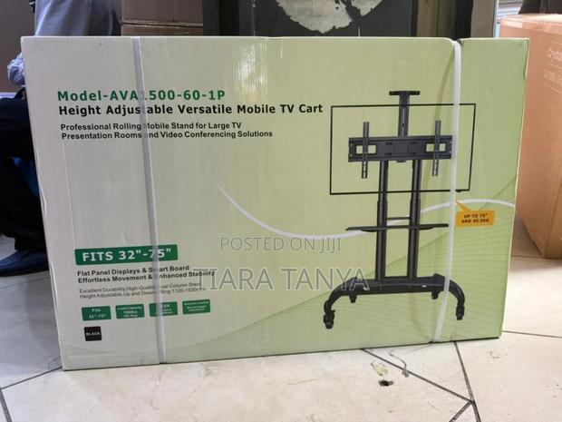 Adjustable Mobile Tv Trolley Stand (Ava 1500) - main view