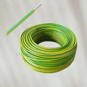 Strong 2.5mm Yellow Green PVC Insulated Single Core Electric Wire