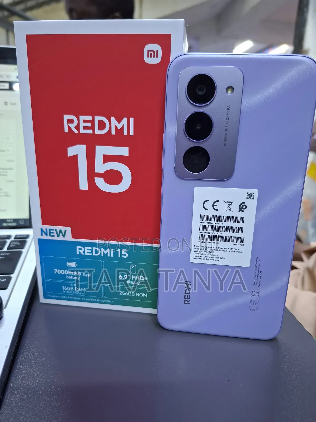 New Xiaomi Redmi 15C 4G 256 GB Purple