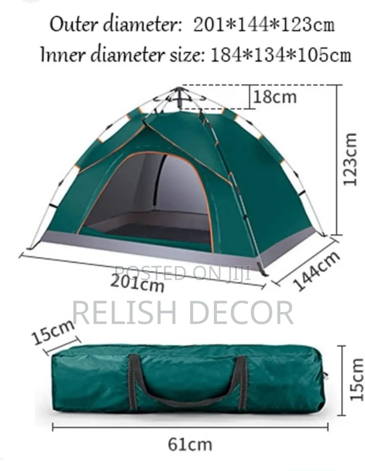 4 People Outdoor Camping Tent
