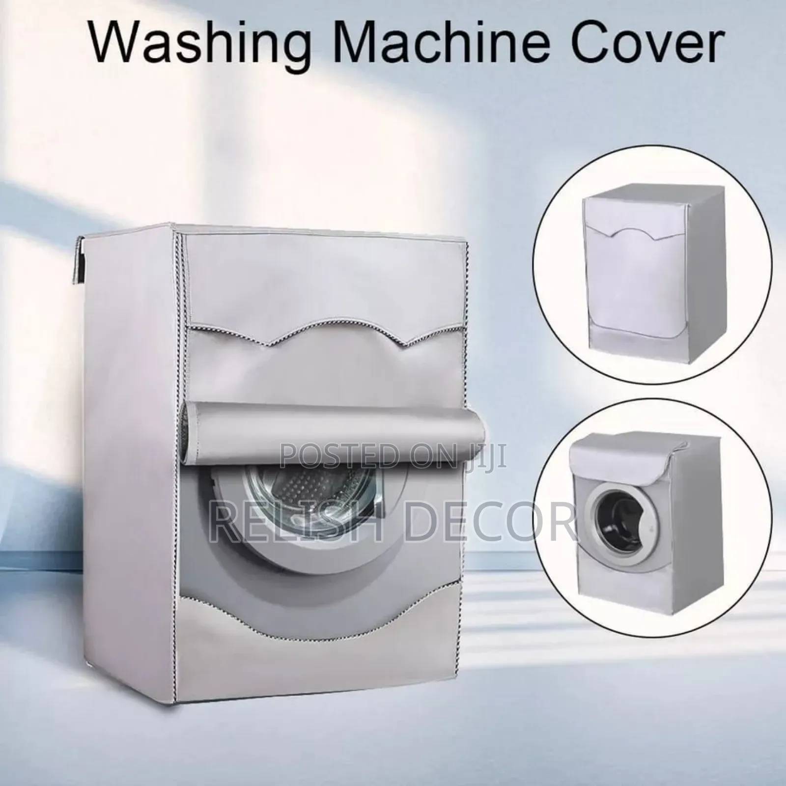 Washing Machine Cover Silver