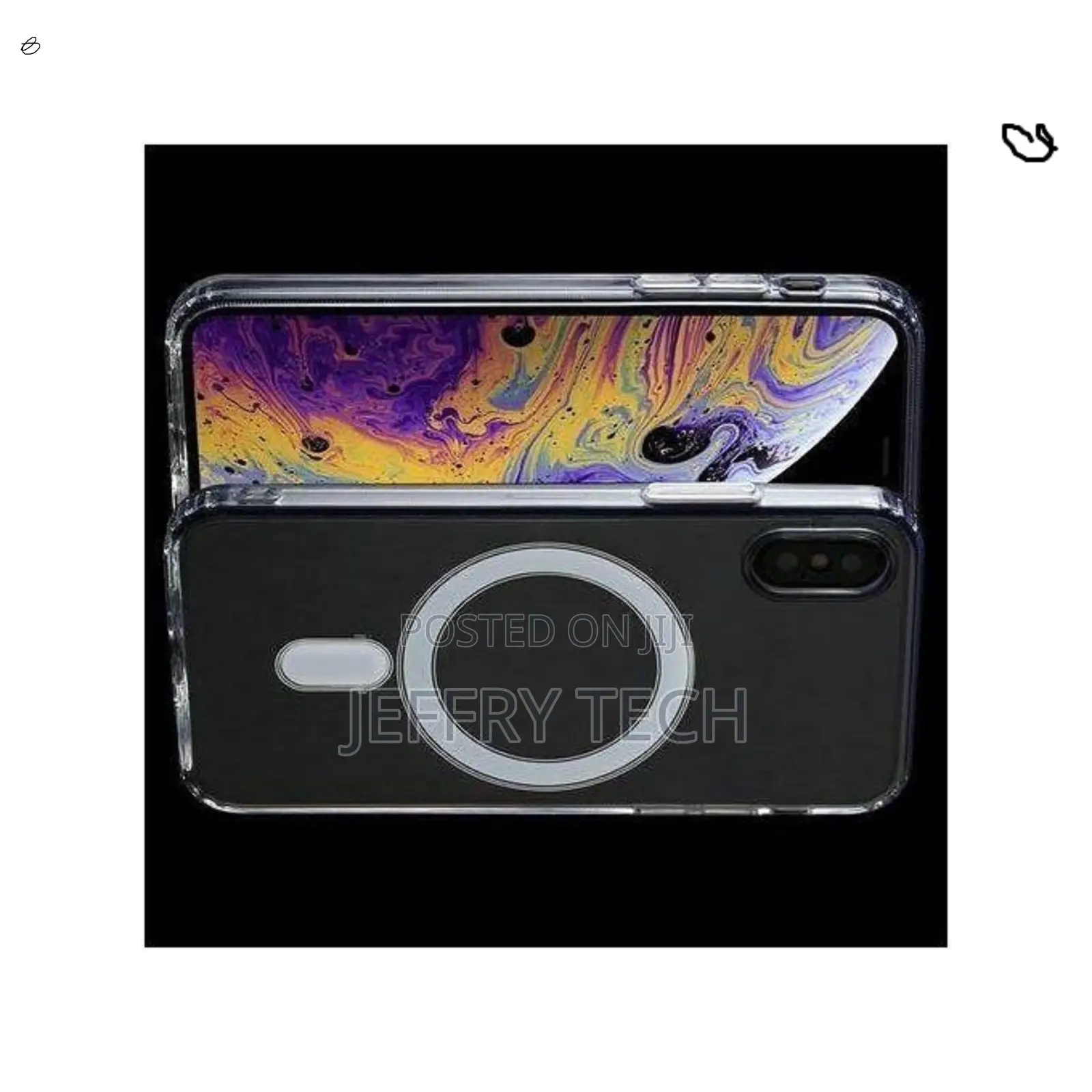 Nijerd Apple iPhone X Magnetic Soft Tpu Magsafe, Clear Case