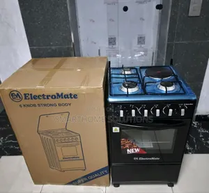Electromate 50×55 Cm Hybrid Cooker (3 Gas + 1 With Electric Oven