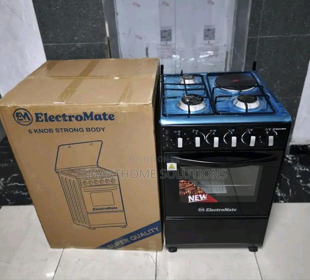 Electromate 3+1 Free Standing Cooker With Electric Oven – 50×55 Cm