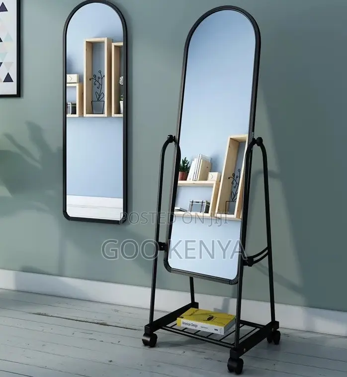 Home Mirror; Movable Dressing Mirror With Arch Design for Bedroom