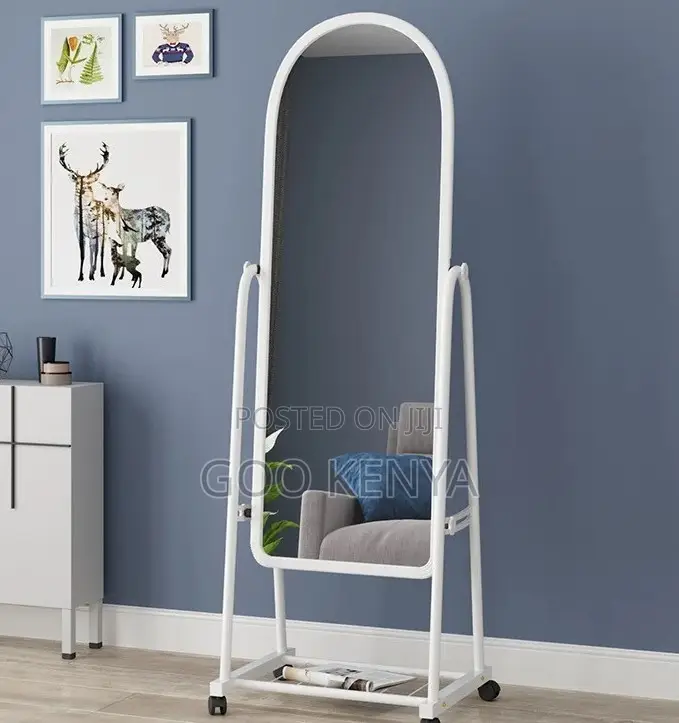Home Mirror; Movable Dressing Mirror With Arch Design for Bedroom