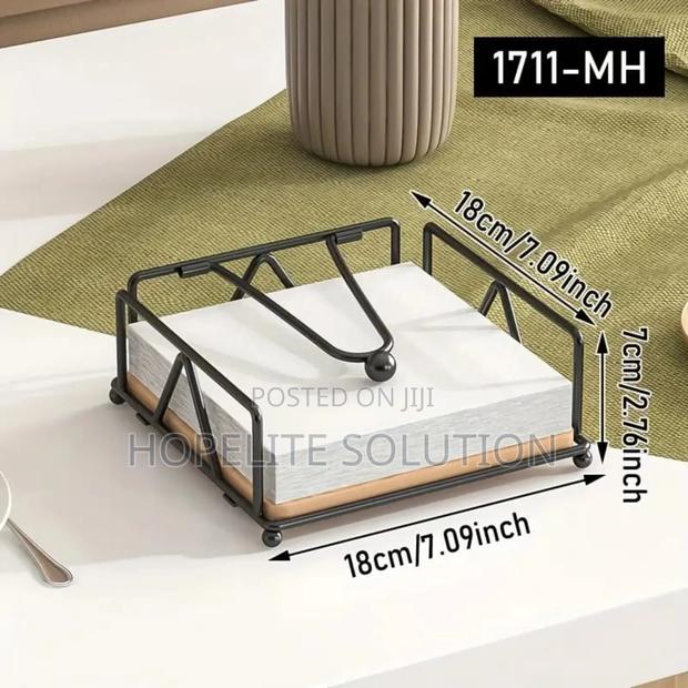 Bamboo Base Metallic Serviettes Holder Now Available - thumbnail 6