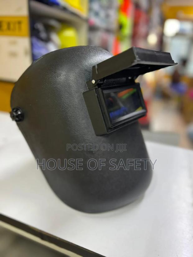 Black Frame Auto Darkening Safety Helmets - main view