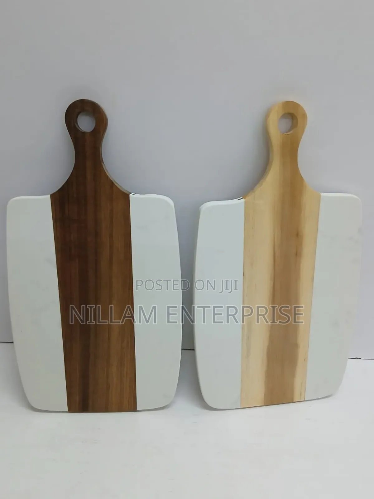 Cutting Marble Stone + Acacia Serving Tray.