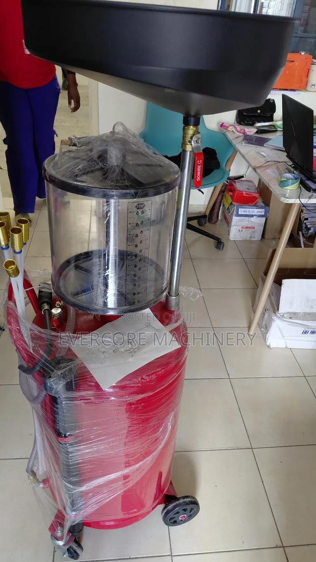 Heavy Duty Oil Drainer Machine 80litres Capacity With Glass.