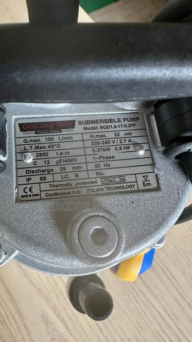 Electric Submersible Pump 0.5hp With Float Switch 22metres - thumbnail 3