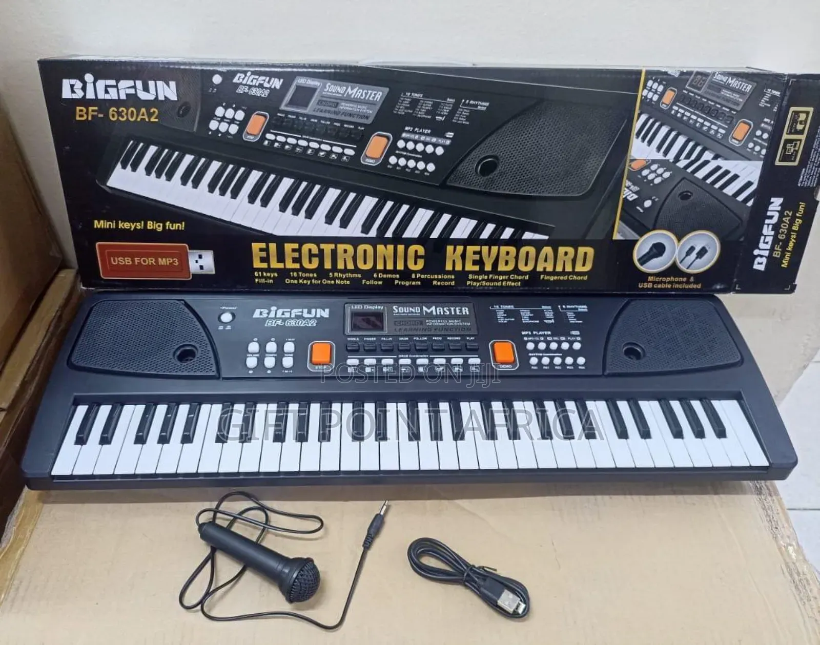 Electronic 61 Keys Piano With A Free Microphone For Kids
