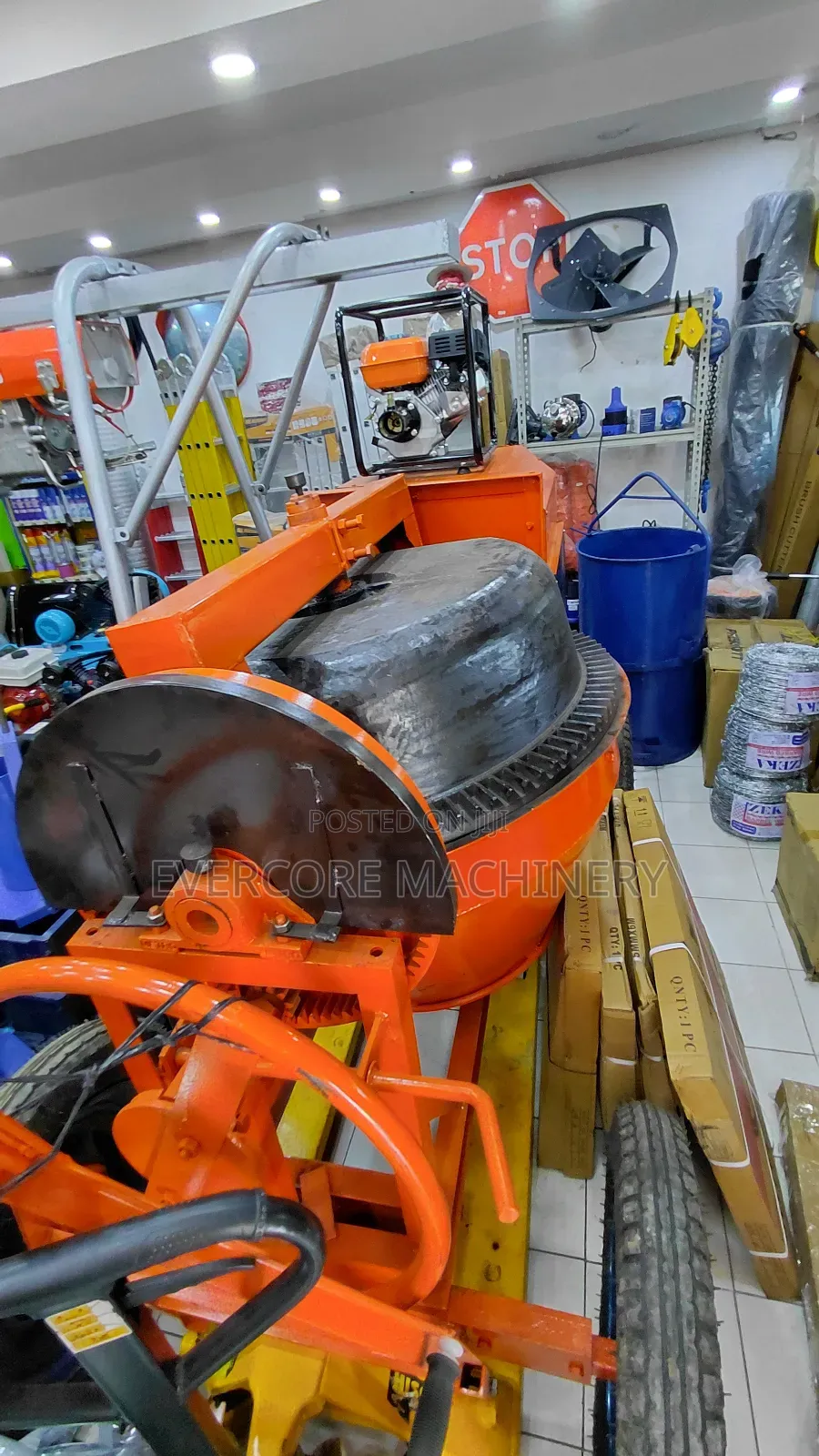 500litres Titan Diesel Concrete Mixer With 8hp Engine.
