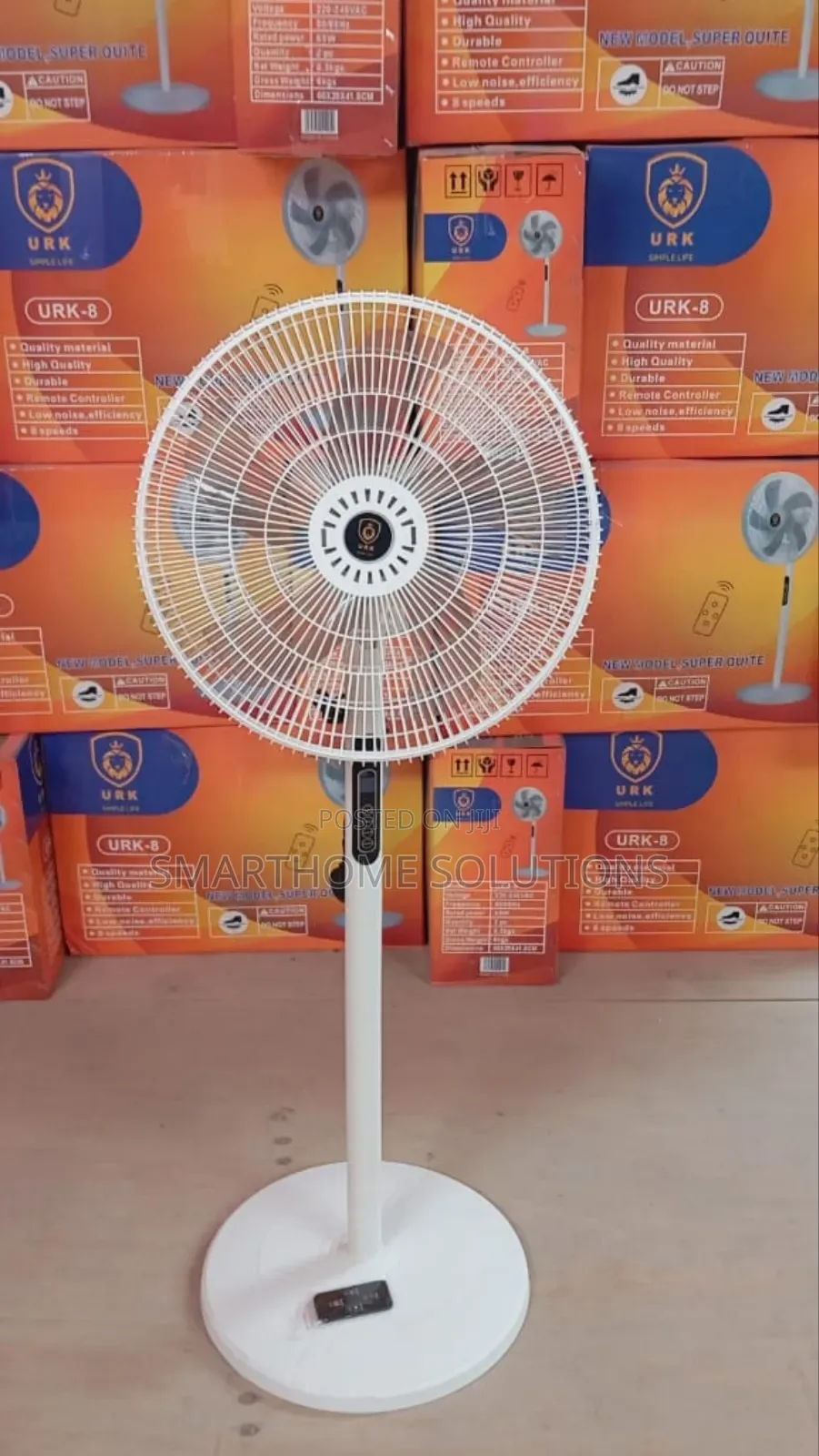 Remote Controlled Urk 16" Modern Standing Quiet Fan