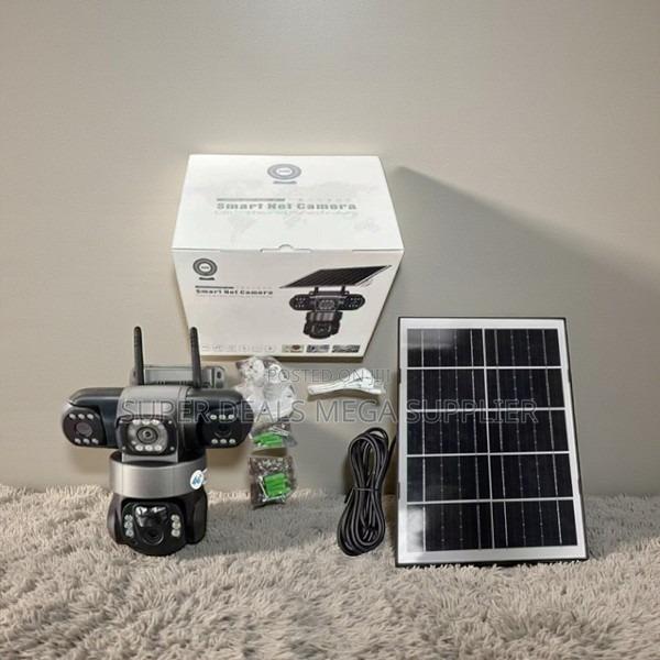 Triple Lens 4g Solar CCTV PTZ Camera With Ai Motion Detection