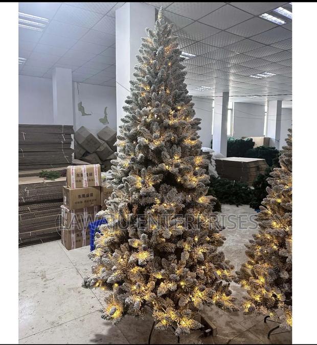 Snow Flocked Christmas Tree