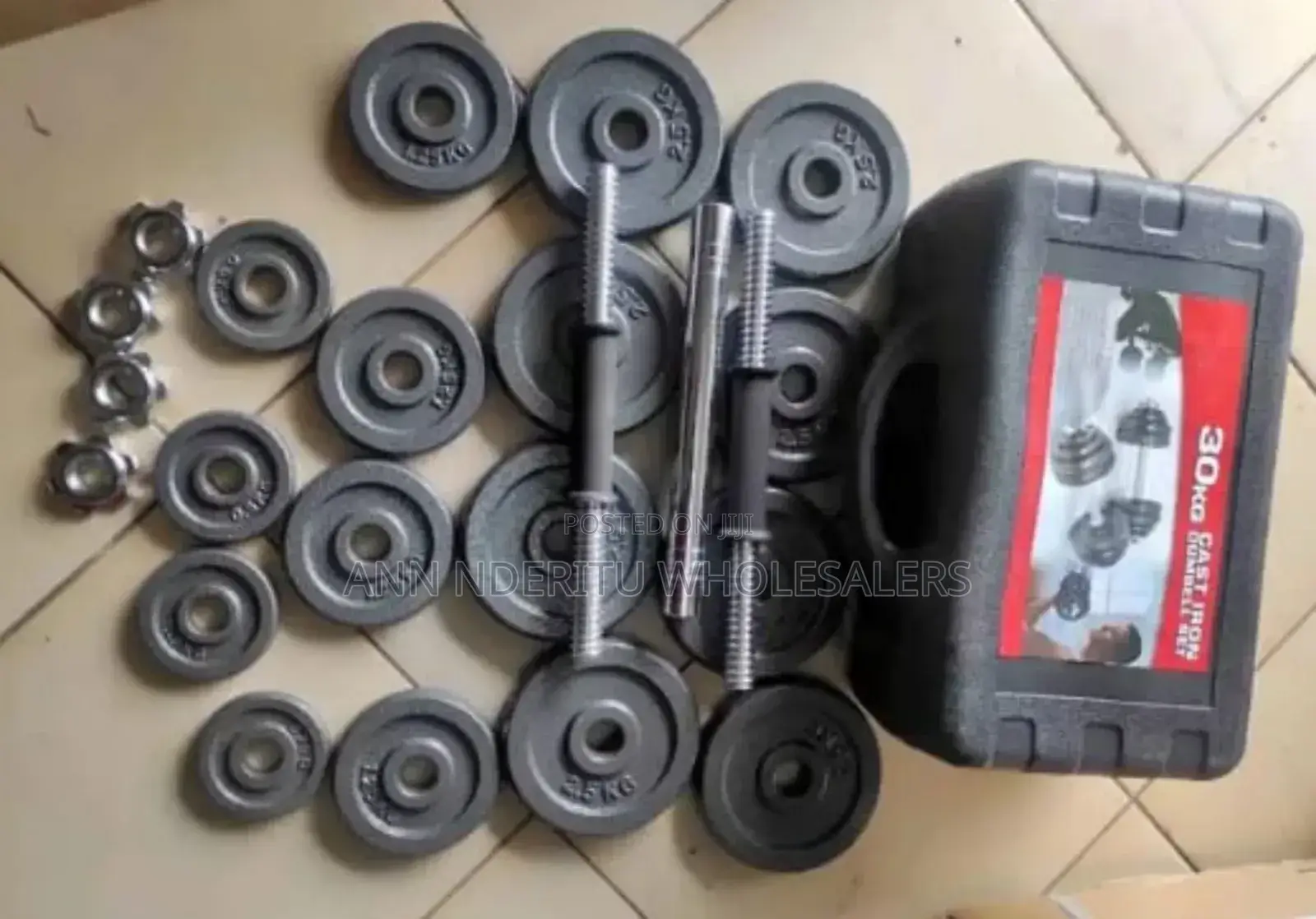 Fitness Dumbells 30kg 6 in 1