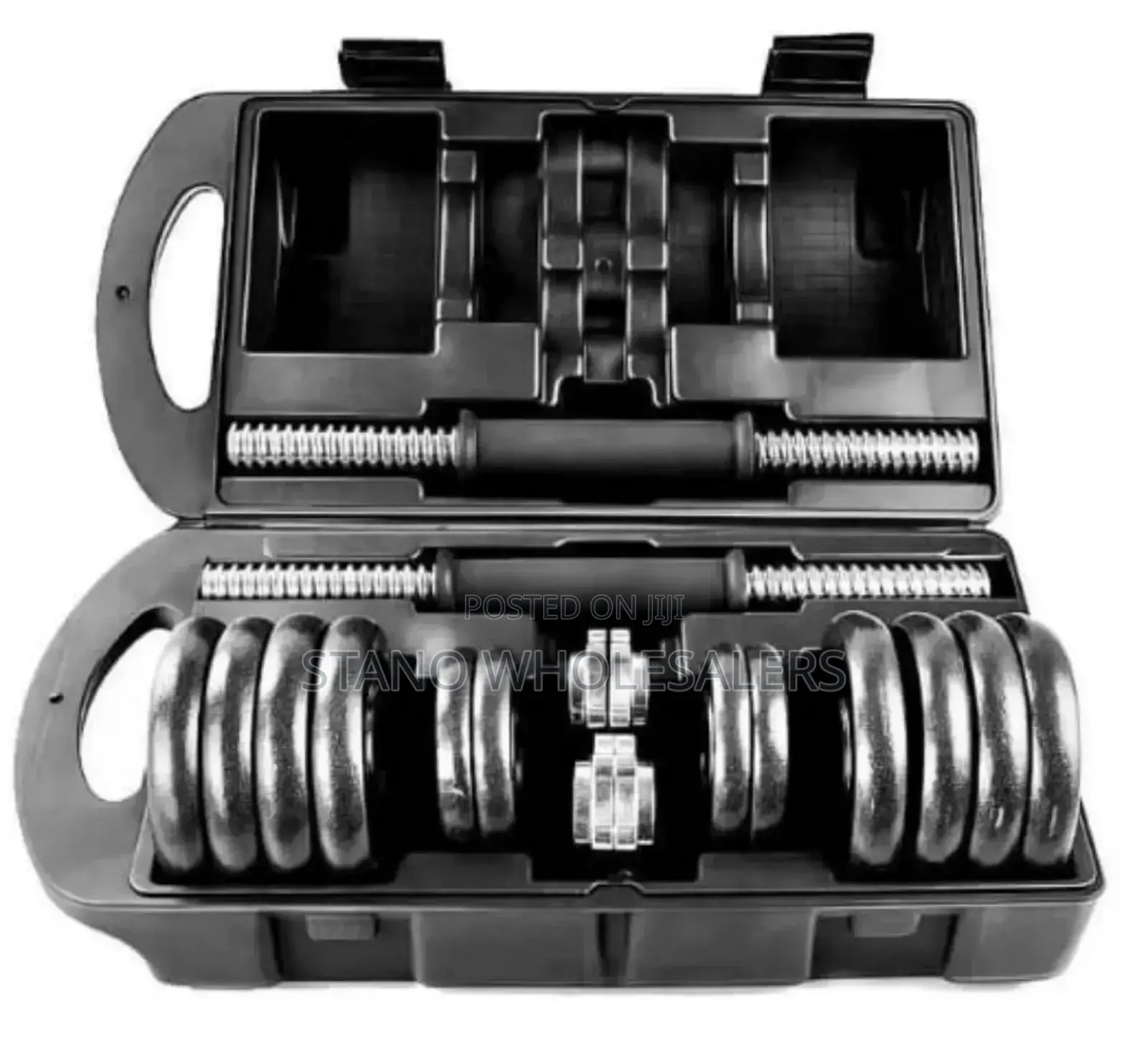 6 in 1 30kg Chrome Dumbbells