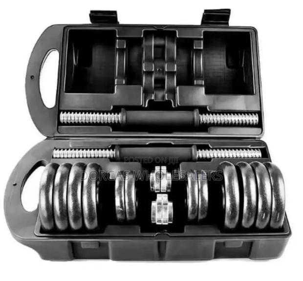6 in 1 30kg Chrome Dumbbells