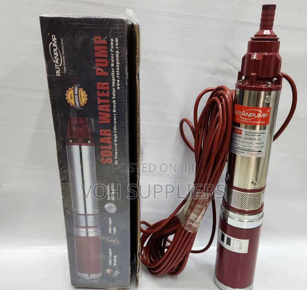 Rutan Solar Submersible Pump 400w 50meters