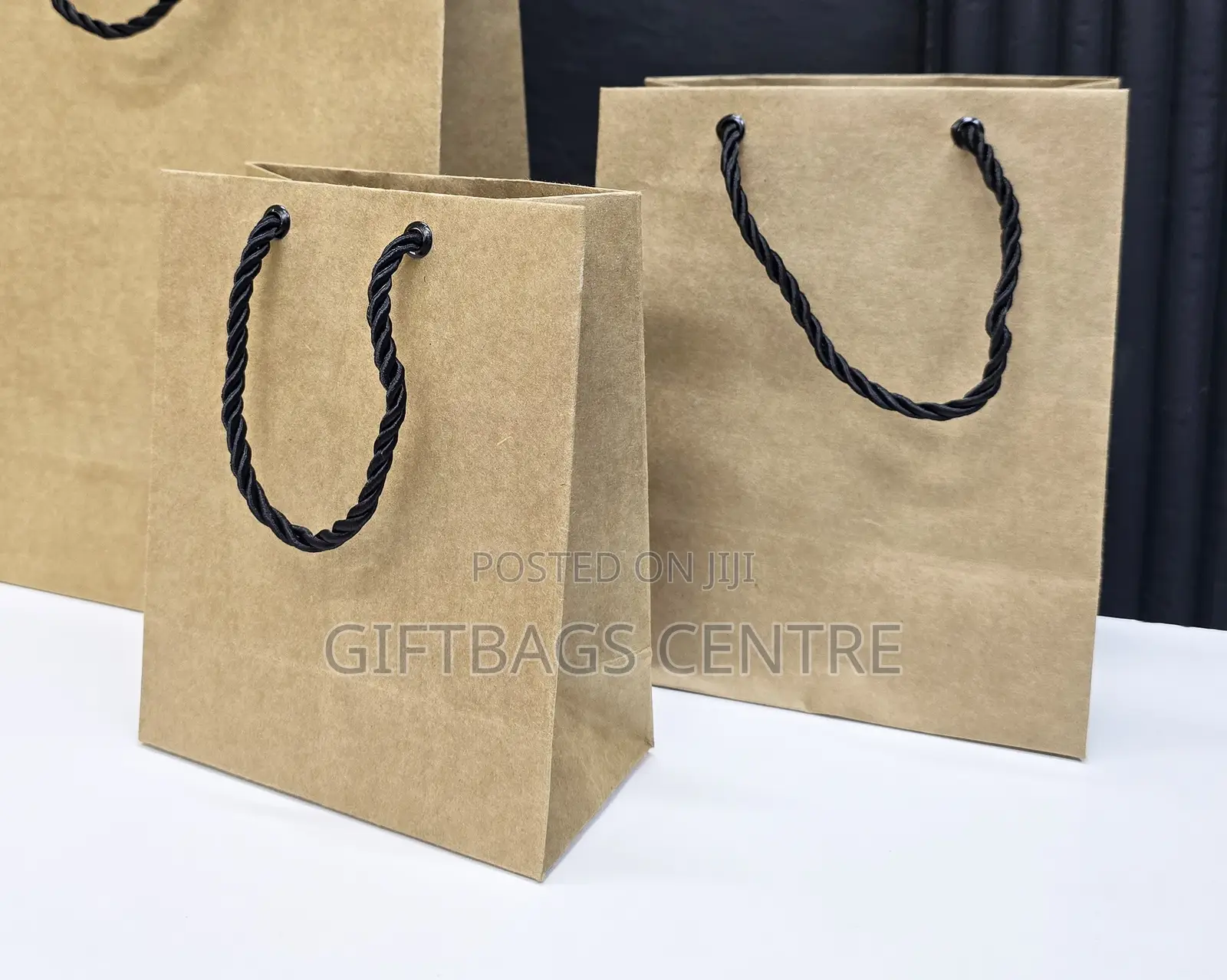 Khaki Brown Gift Bag