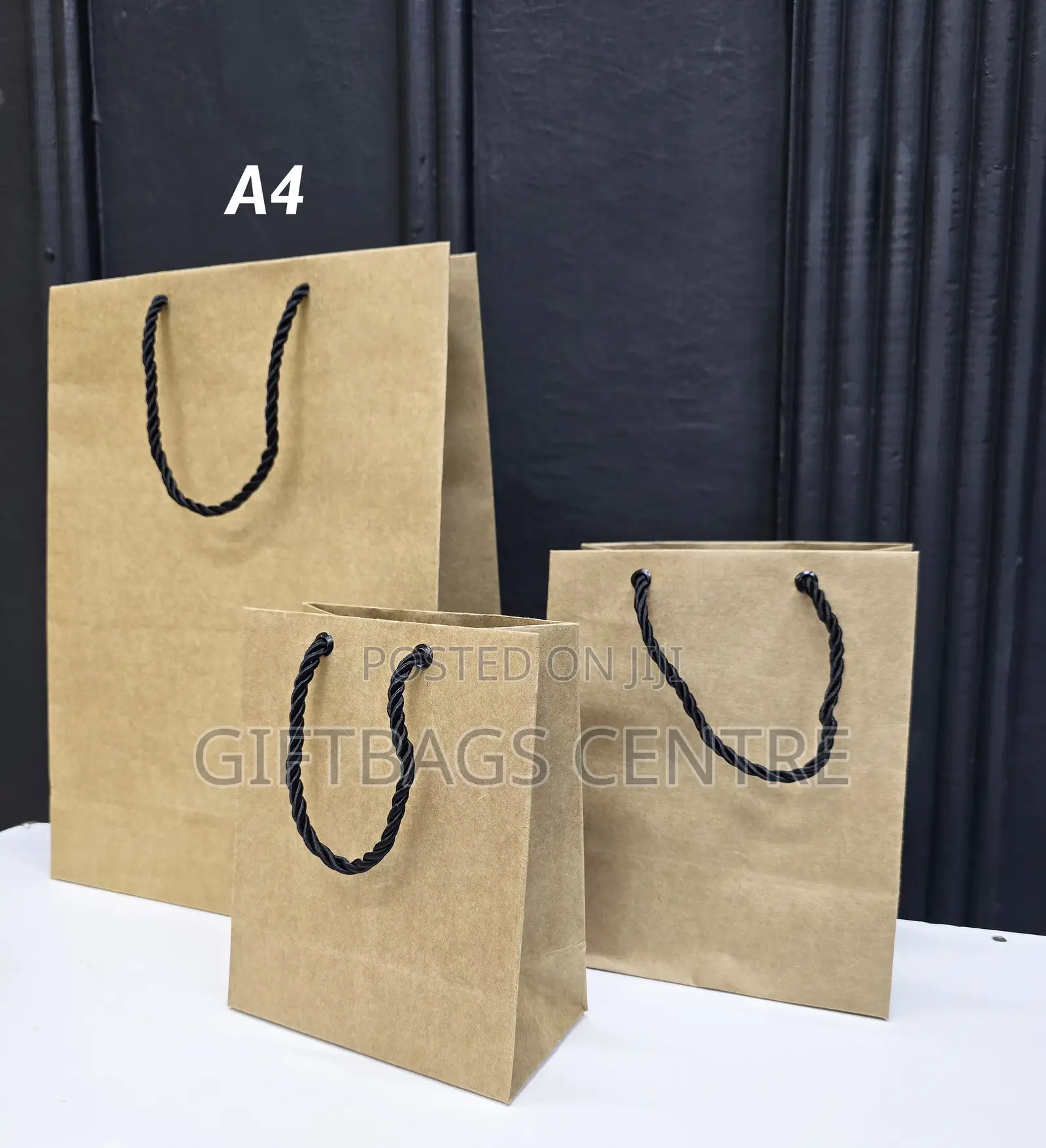 Khaki Brown Gift Bag