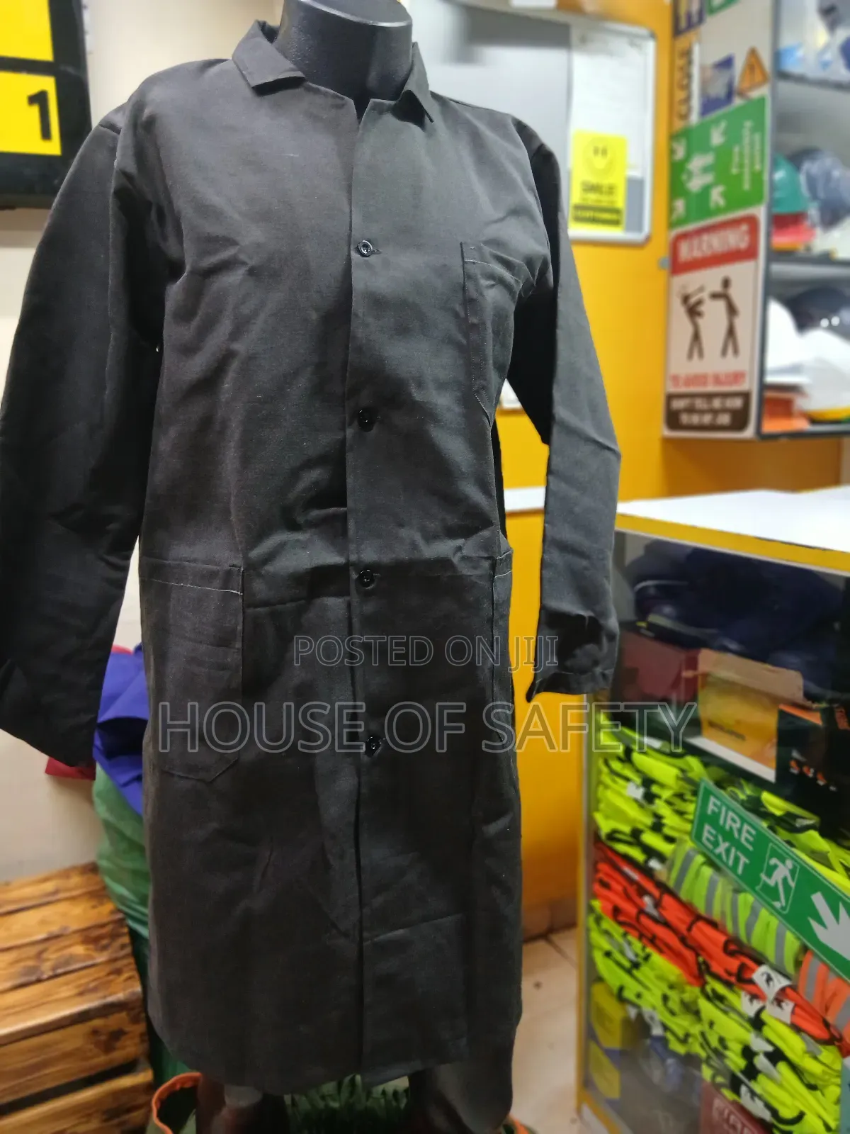 Multipurpose Grey Dark Dustcoat