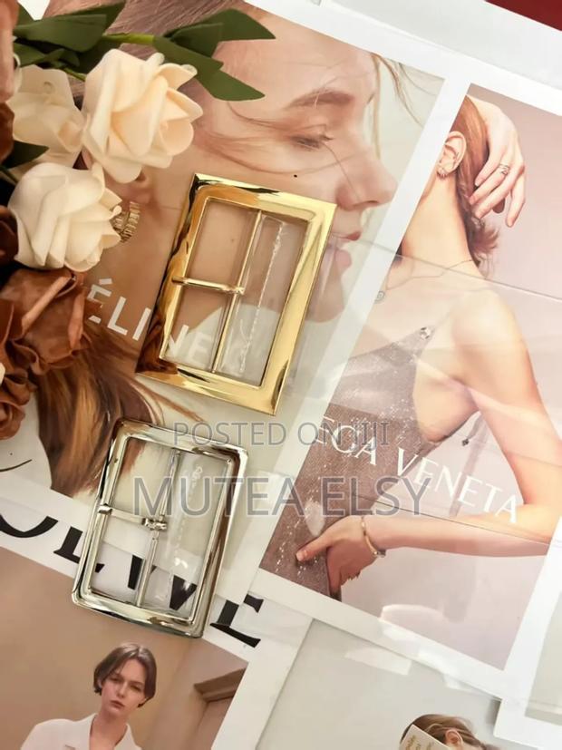 Gold Silver Clear Ladies Belts - main view