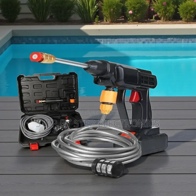 Wireless High Pressure Car Washer Gun With Adjustable Jet Spray Tip