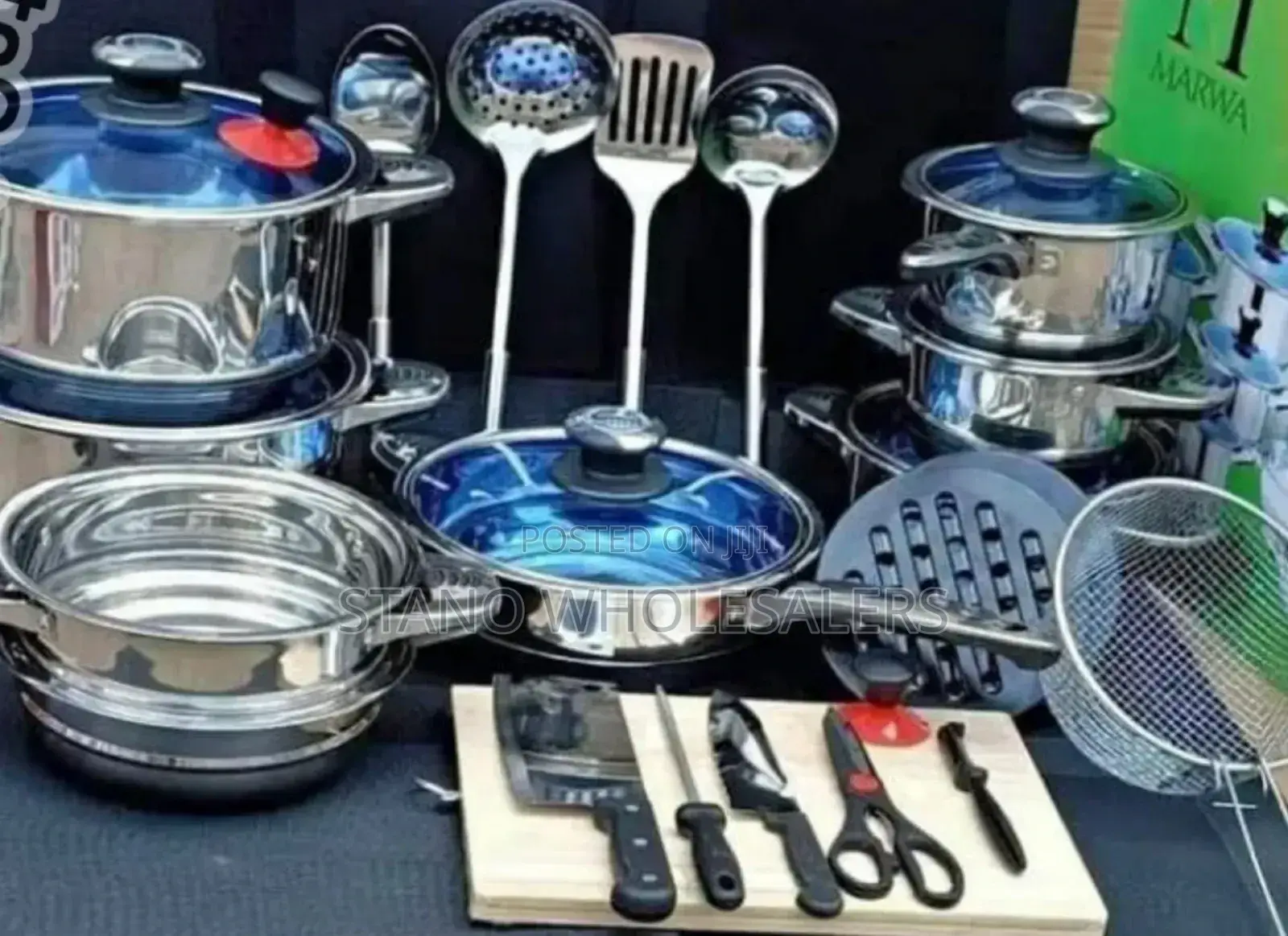 Heavy Gauge Marwa 30pc Cookware