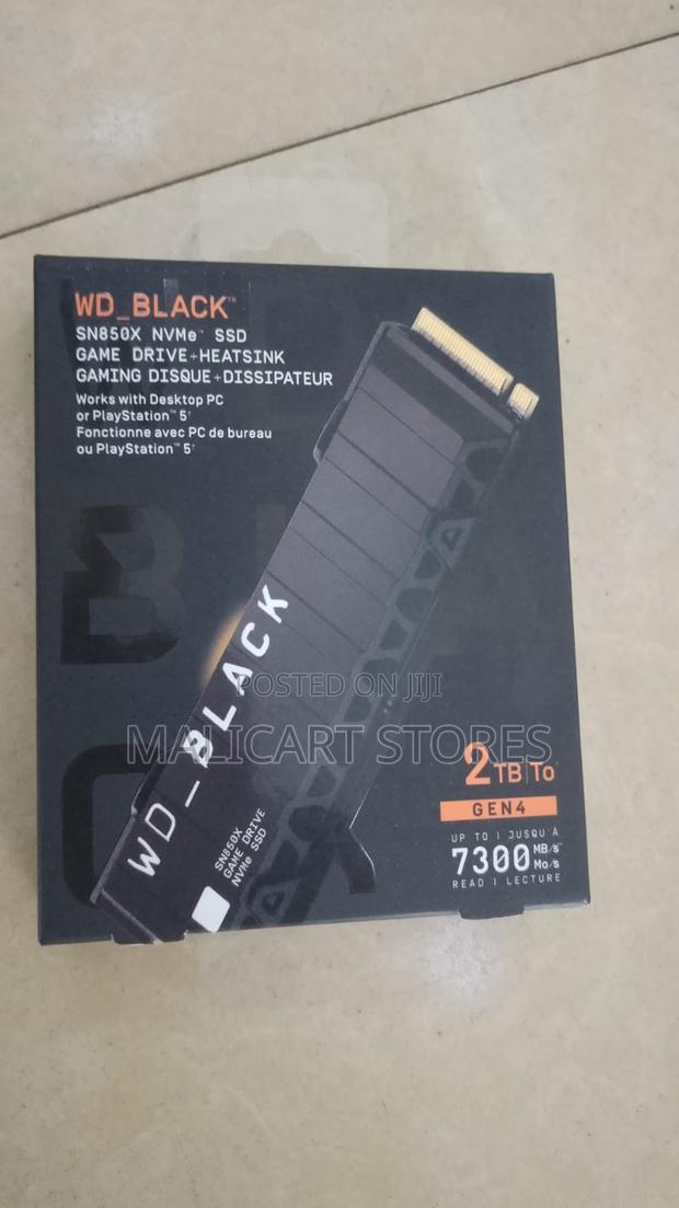 Wd_black 2tb SSD Sn850x Nvme Internal Game Drive + Heatsink