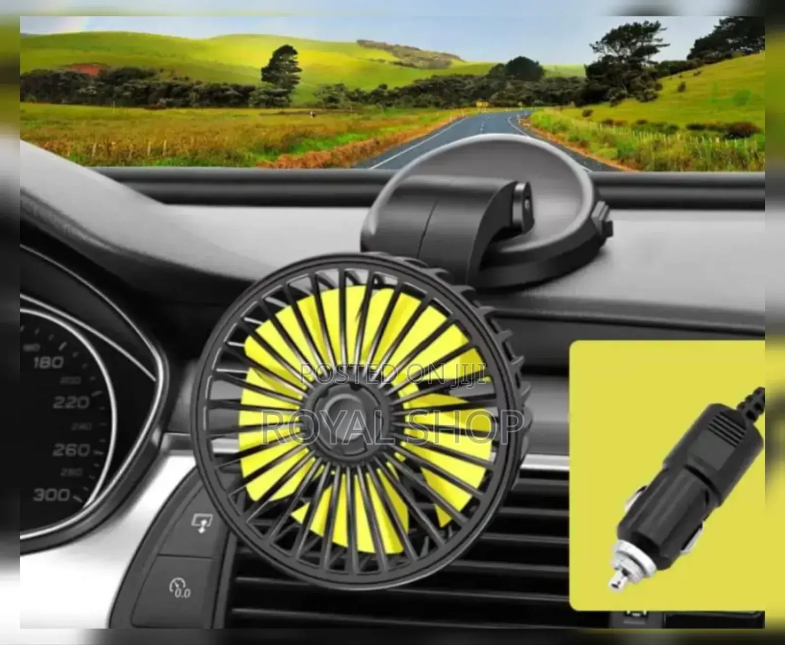 Universal Mini Auto Cooling Rotatable Car Fan