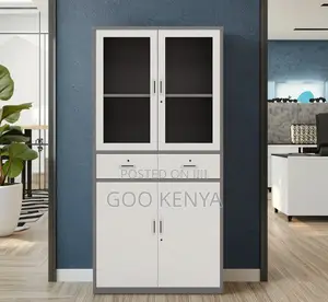 Office Cabinet; Modern Office Storage Cabinet With Drawers and a Safe