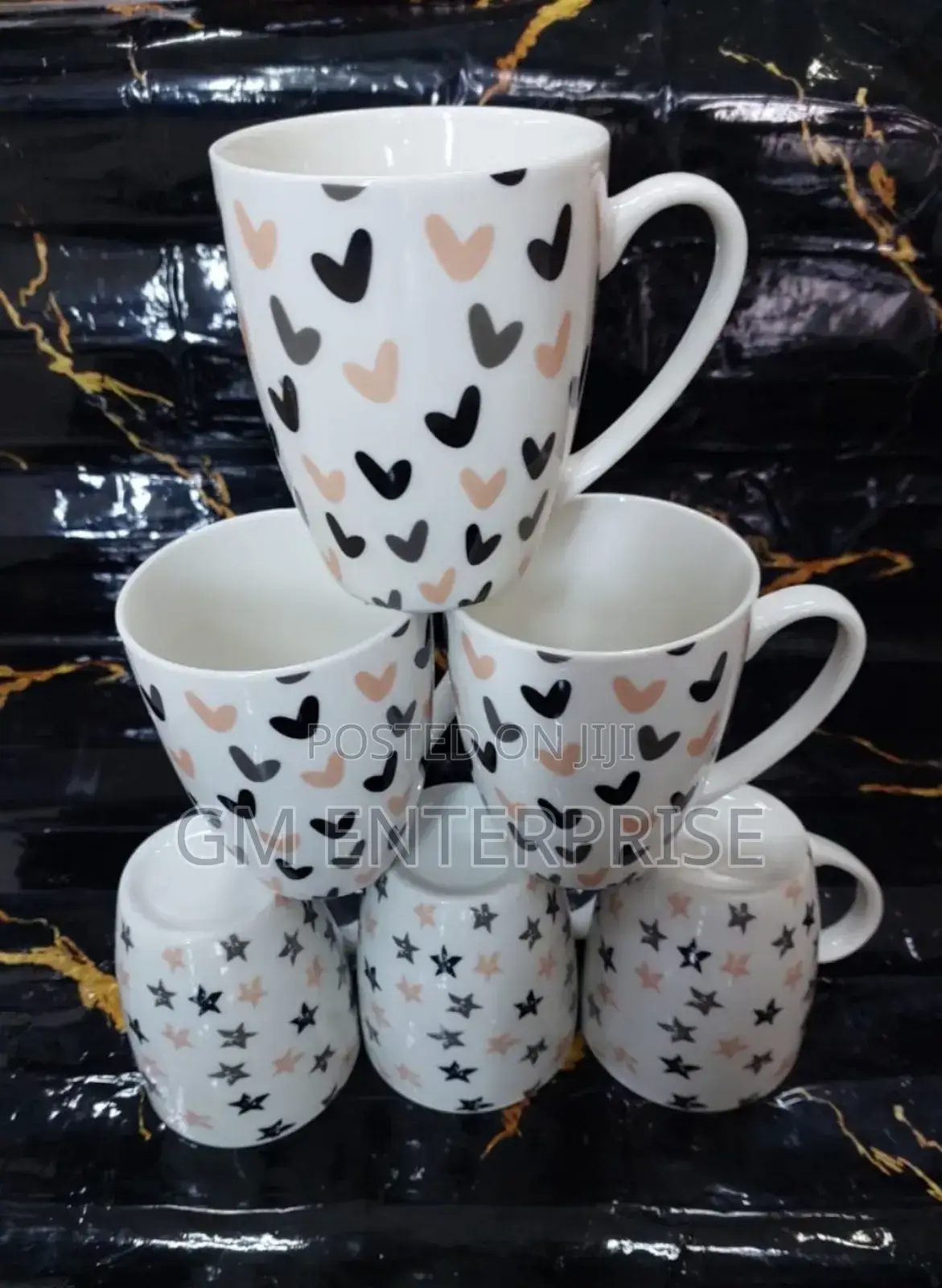 Stylish 4 Design Ceramic Cups
