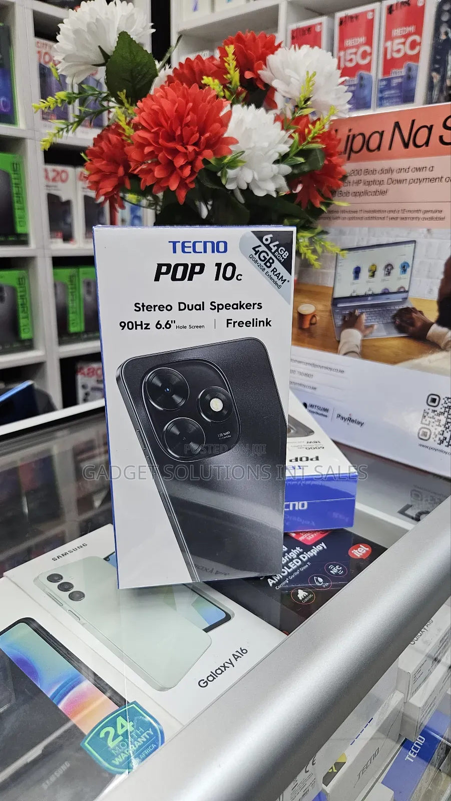 New Tecno Pop 10C 64 GB Black