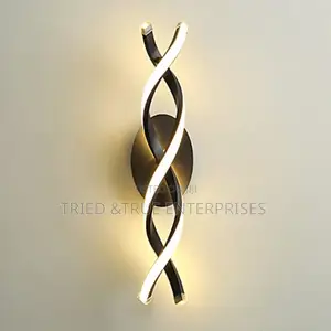 Modern Indoor Tricolour Spiral Wall Bracket Light Hj9y