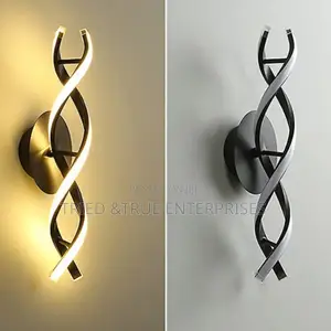 Modern Indoor Tricolour Spiral Wall Bracket Light Hj9y