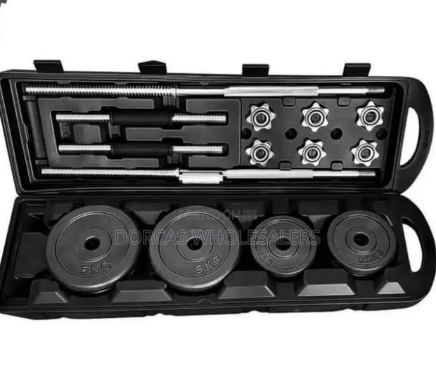 Chrome 50kg Dumbbell Set - main view