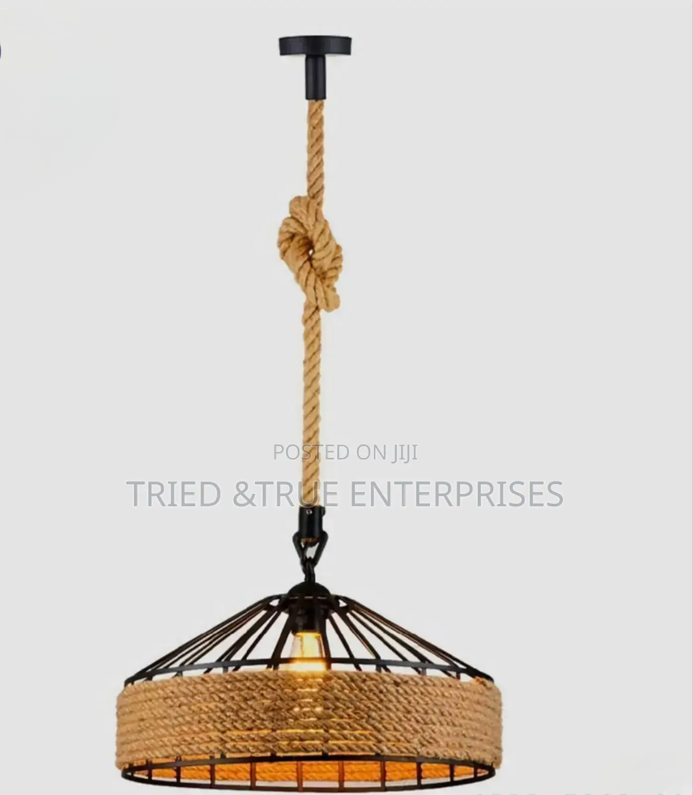 Modern Hemp Rope Pendant Chandelier Light Tx4e