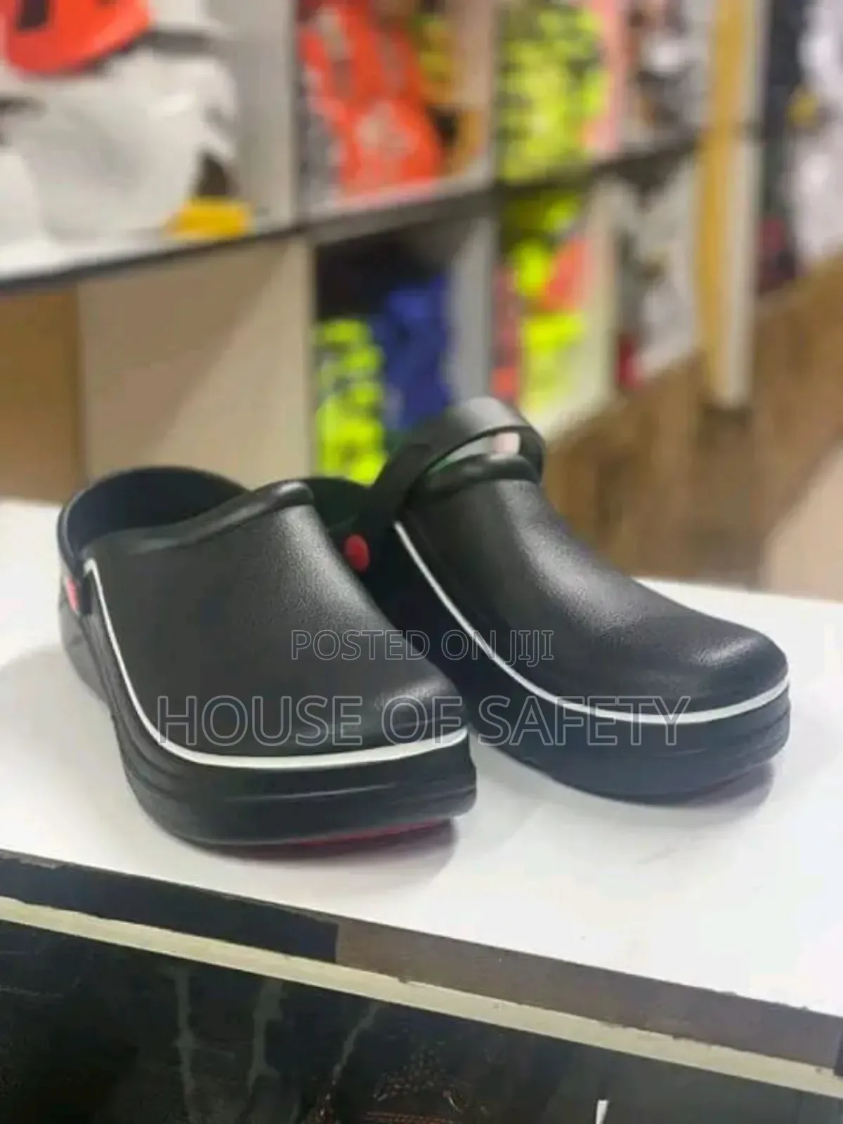 Kitchen Shoes With Red Antislip Sole