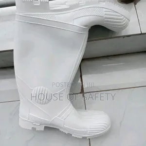 White Farming Gumboots For Men