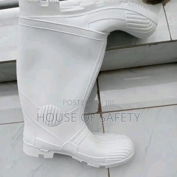White Farming Gumboots For Men - main view