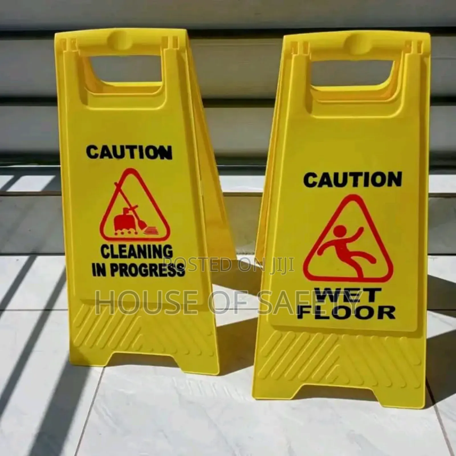 Wet Floor And Cleaning In Progress