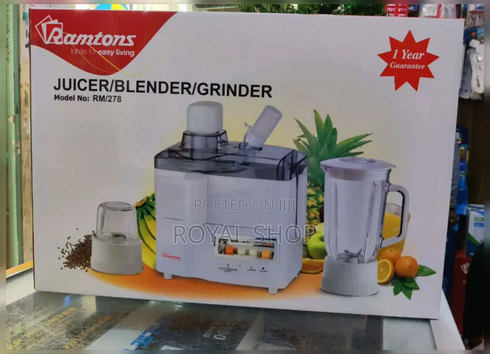 Ramtom 3 in 1 Juicer , Blender and Grinder