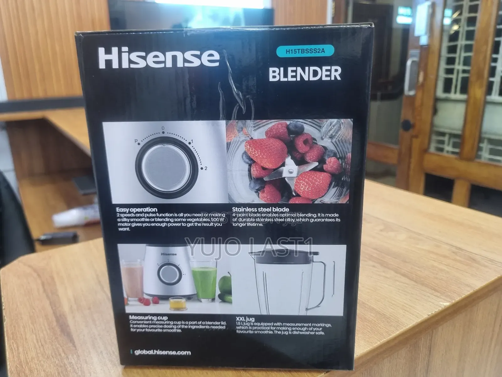 Hisense Blender 1.5l 2 in 1 H1stbwesia