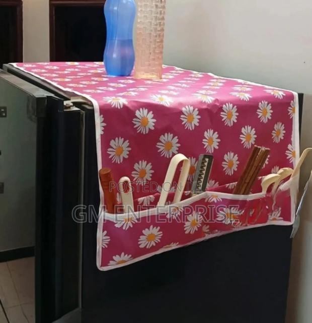 *Fridge Cover Fabric Organizer