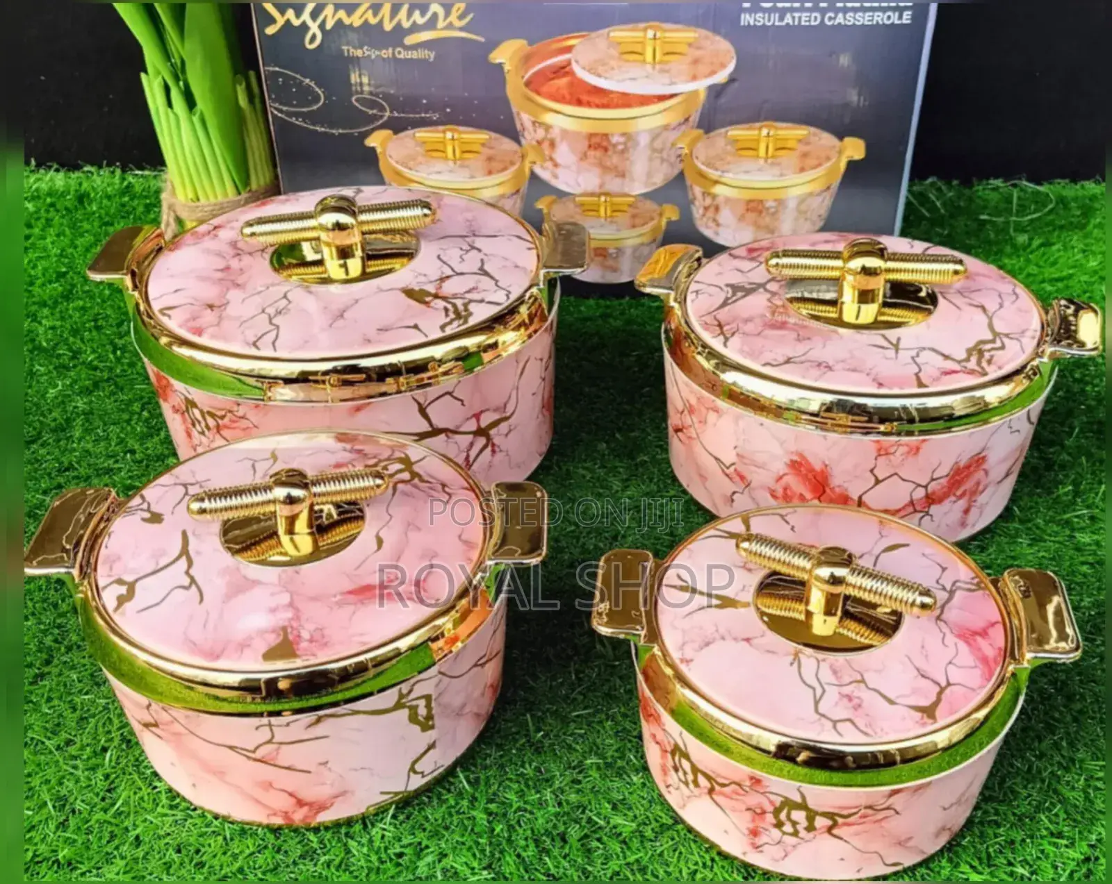 Pearl Platina Hot Pot Set of 4