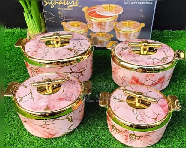 Pearl Platina Hot Pot Set of 4