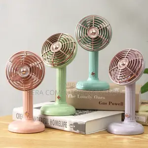 Small Retro Handheld Desktop Rotatable Fan